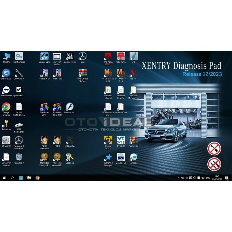 Mercedes Xentry 2023.12 Yazılımı | Sertifikalı Kurulum Yeni Araçlar ile Uyumlu